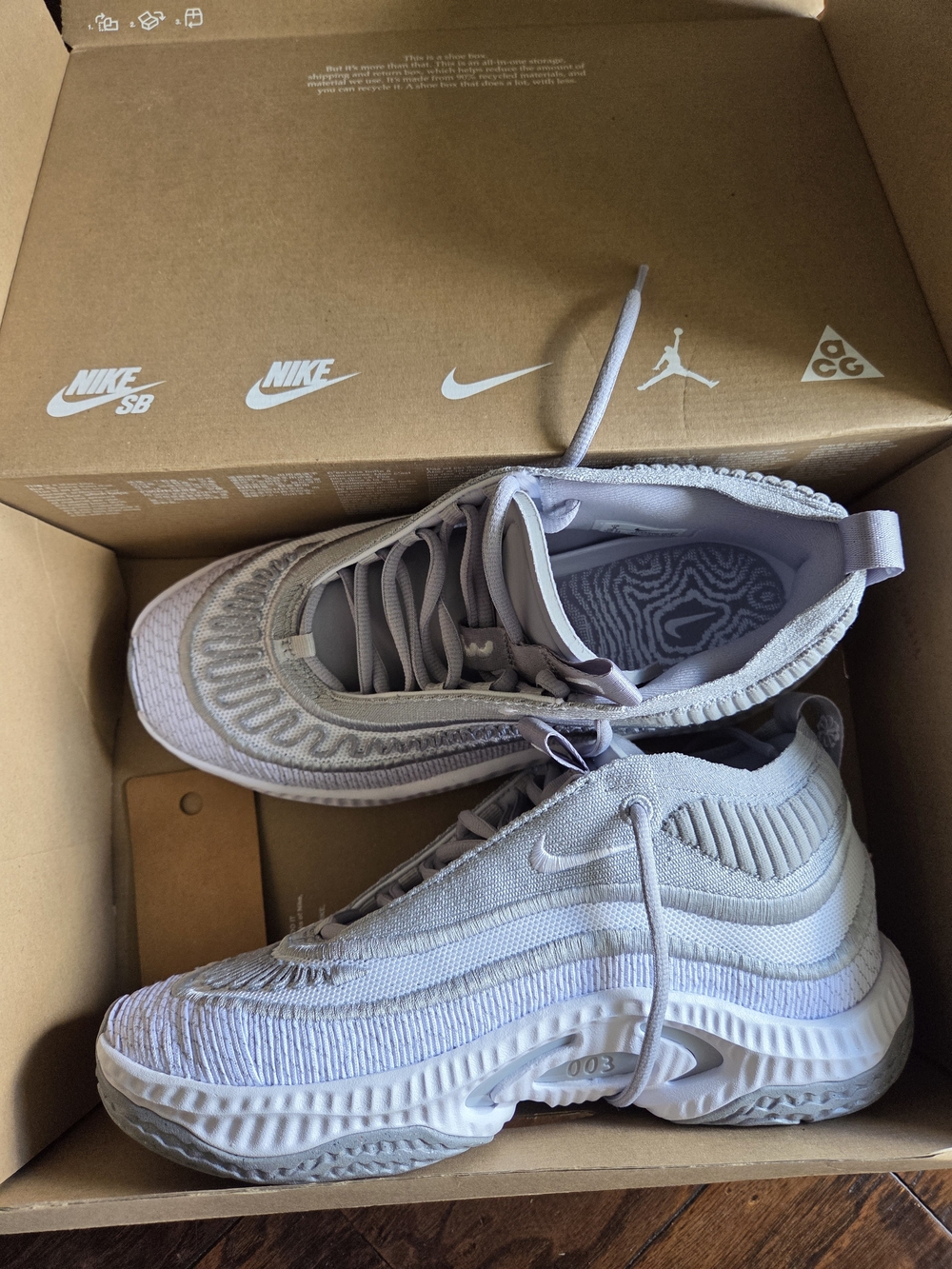 NIB Nike Cosmic Unity 3 TB Wolf Grey